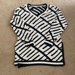 Fashion Nova Black and White Print Top